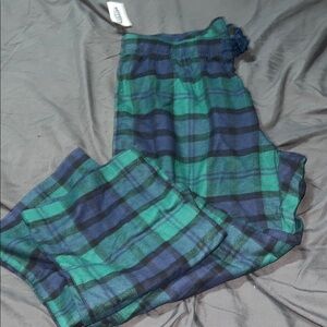 Old Navy Men's Plaid Lounge Pajama Pants in Green and Blue